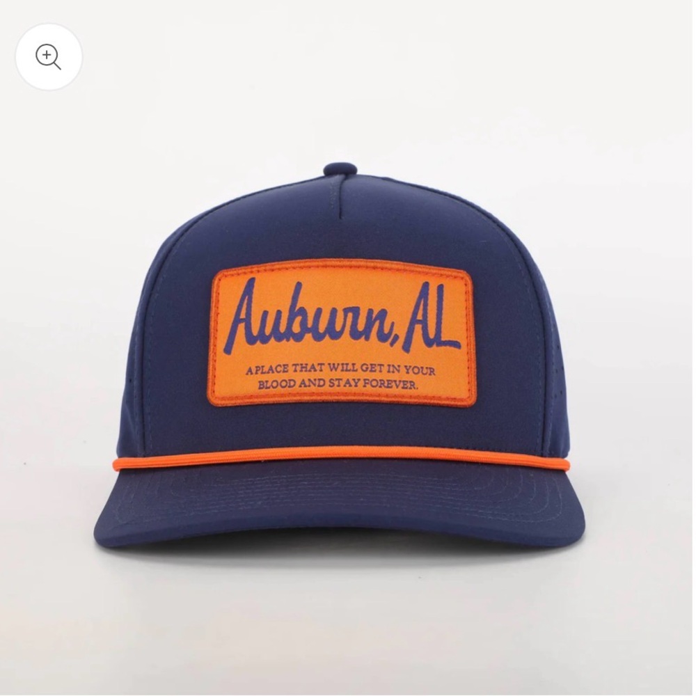 Auburn Rope Hat With Patch 🐅
